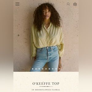 Doen O’Keefe Top in Moonlight Floral size S